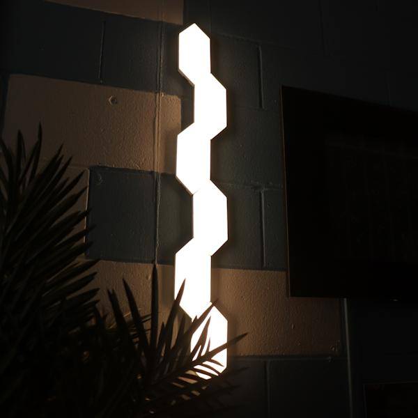 6 Tile RGBW LED Smart Hexagon Light Tiles 4