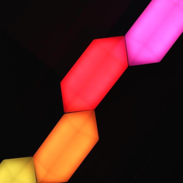 6 Tile RGBW LED Smart Hexagon Light Tiles 5