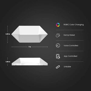 6 Tile RGBW LED Smart Hexagon Light Tiles 6
