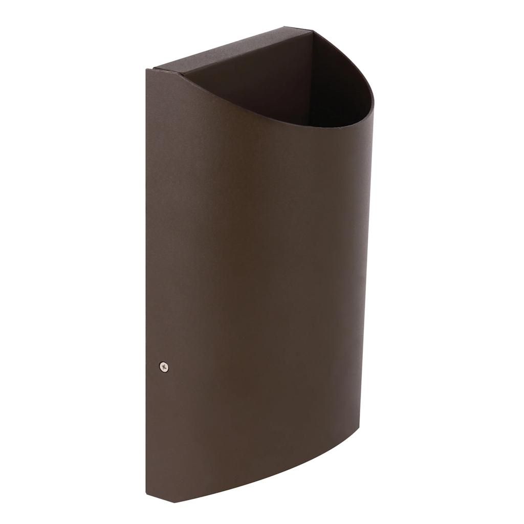 19 watt 120 volt 5000K Daylight Bronze LED Security Wall Pack 1