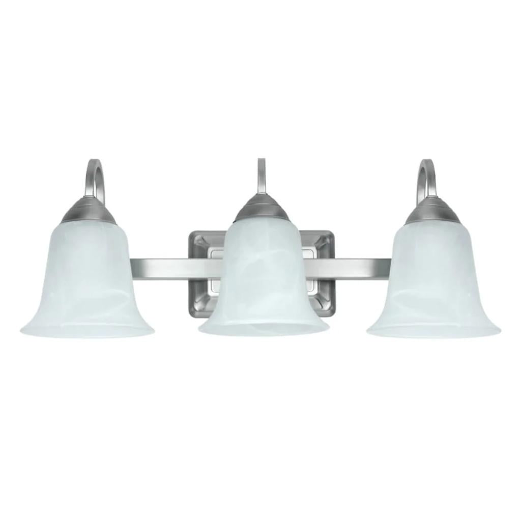 3 Light 24 watt 120 volt 3000K Nickel LED Vanity Fixture 1