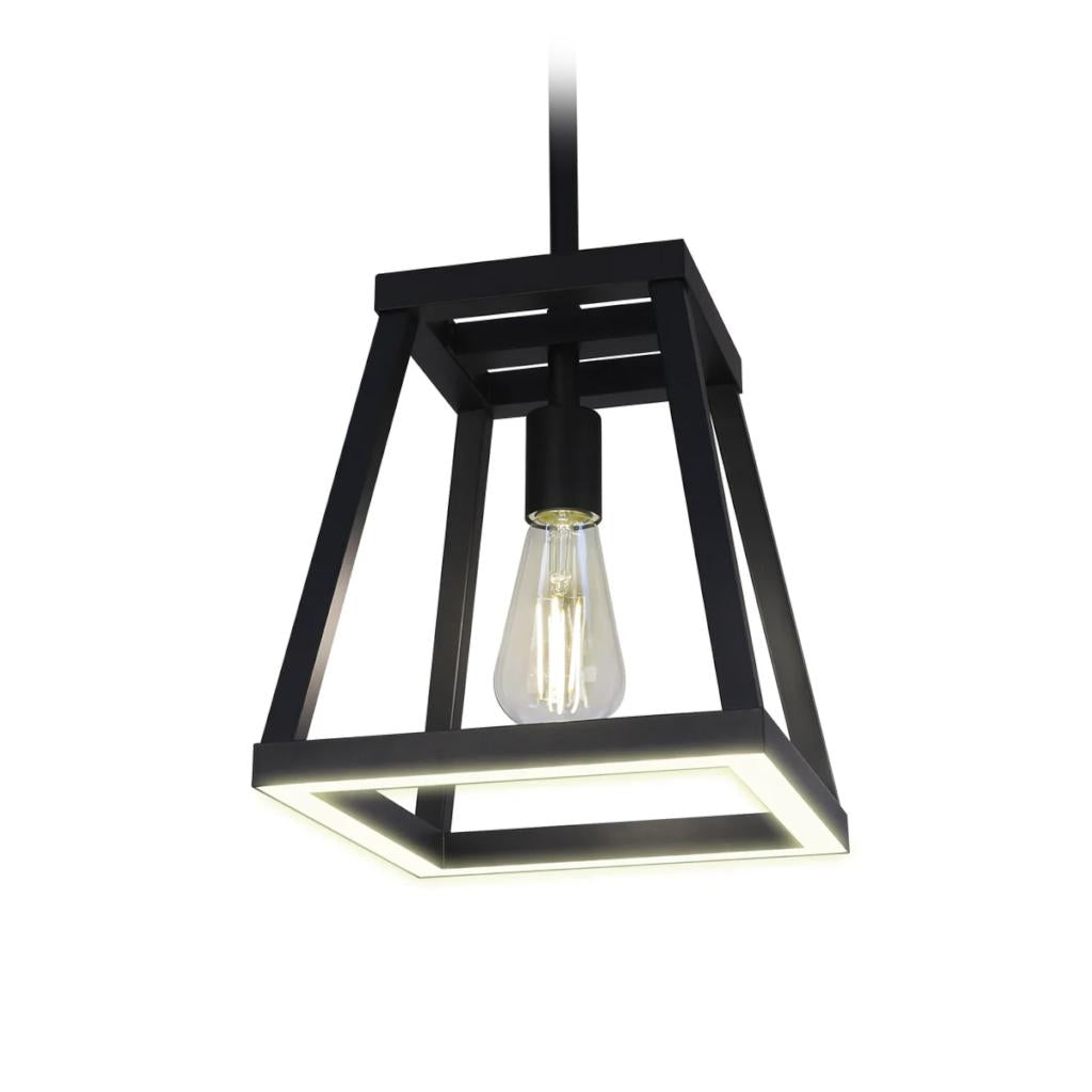 9" 15 watt 120 volt CCT Selectable Black LED Pendant Fixture 1