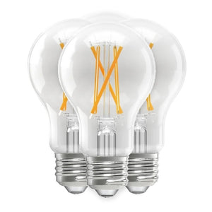 12 watt 120 volt A19 Medium Screw Base 2700K Warm White Clear Dimmable LED (4 pack) 1