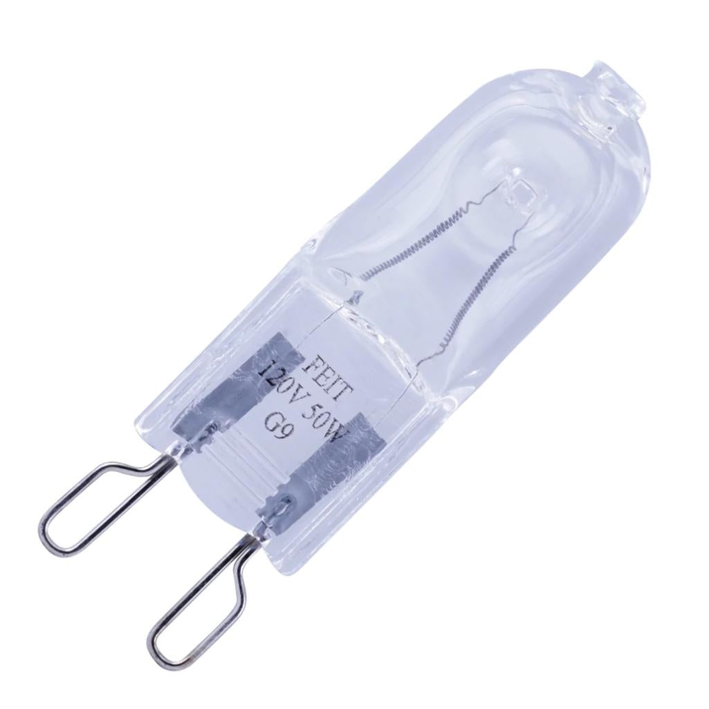 50 watt 120 volt T3 Bi-Pin 3000K Natural White Halogen Light Bulb 1