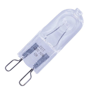 50 watt 120 volt T3 Bi-Pin 3000K Natural White Halogen Light Bulb 1