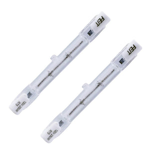 250 watt 120 volt T3 Recessed Single Contact Base 3000K Natural White Halogen Light Bulb (2 Pack) 1