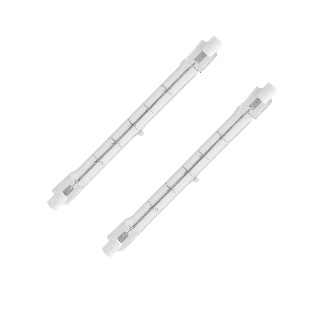 600 watt 120 volt T3 Recessed Single Contact Base 2800K Warm White Halogen Light Bulb (2 Pack) 1