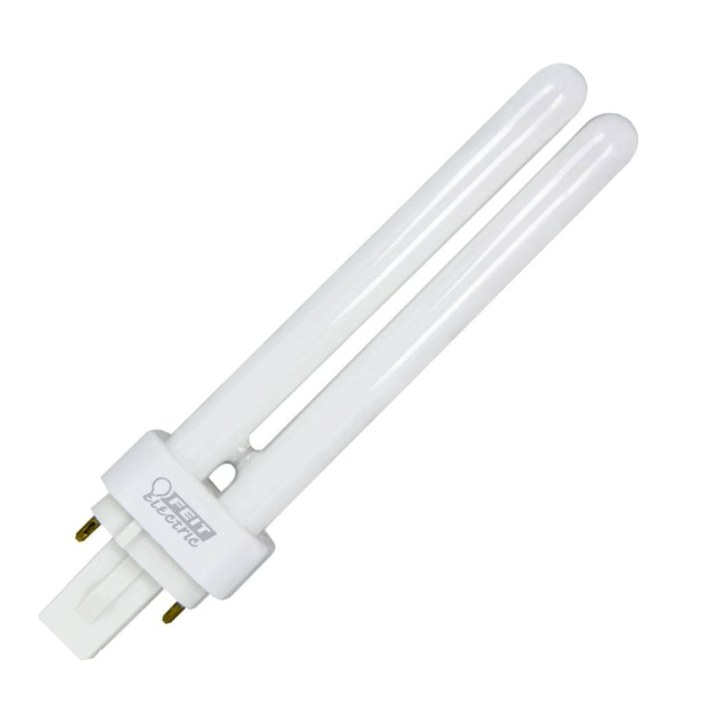 13 watt 4-Pin Base 4100K Cool White Non-Dimmable Double-Tube CFL Light Bulb 1