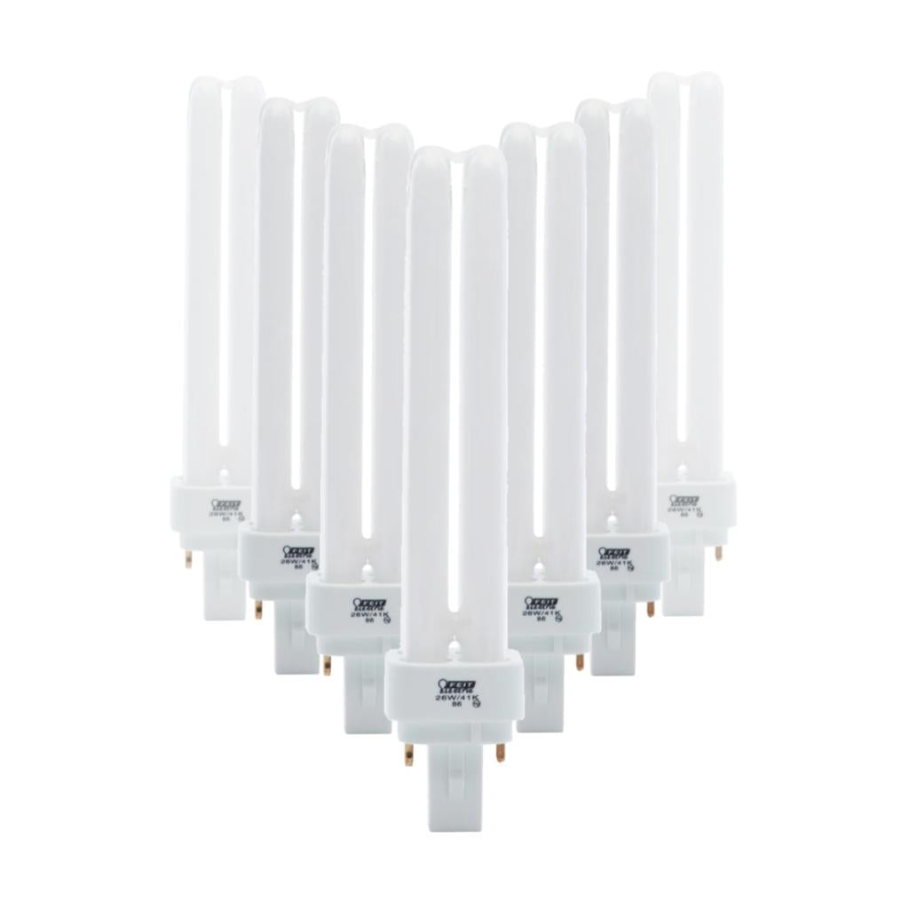 26 watt 120 volt PLD 2-Pin Base - 4100K - Cool White Compact Fluorescent Light Bulb (10 Pack) 1