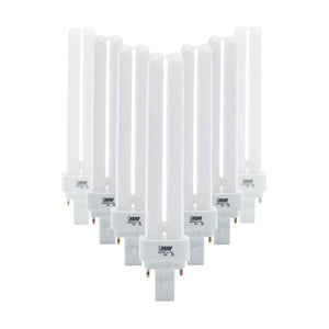 26 watt 120 volt PLD 2-Pin Base - 4100K - Cool White Compact Fluorescent Light Bulb (10 Pack) 1