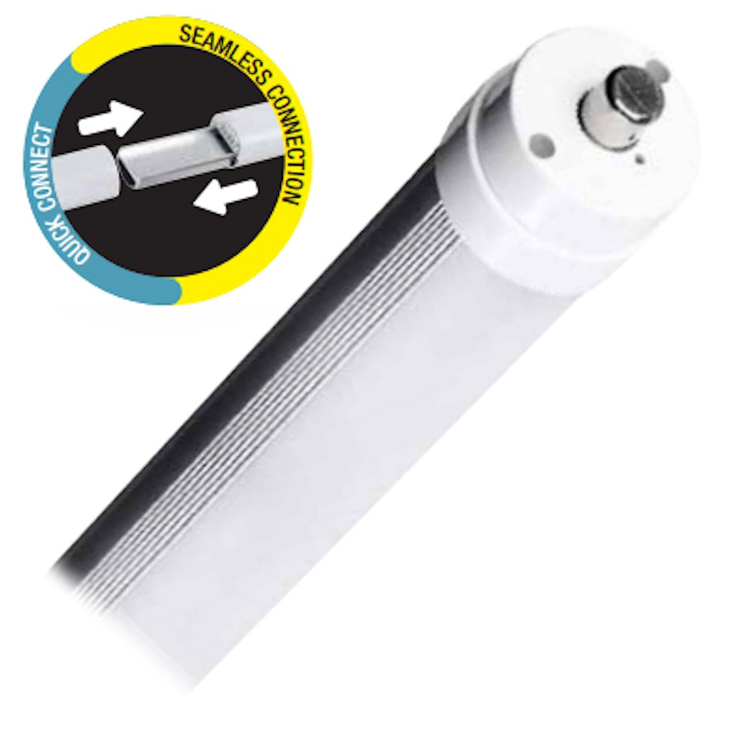 44 watt 96" T8 Single Pin Base 4100K Cool White Frosted Non-Dimmable LED 1