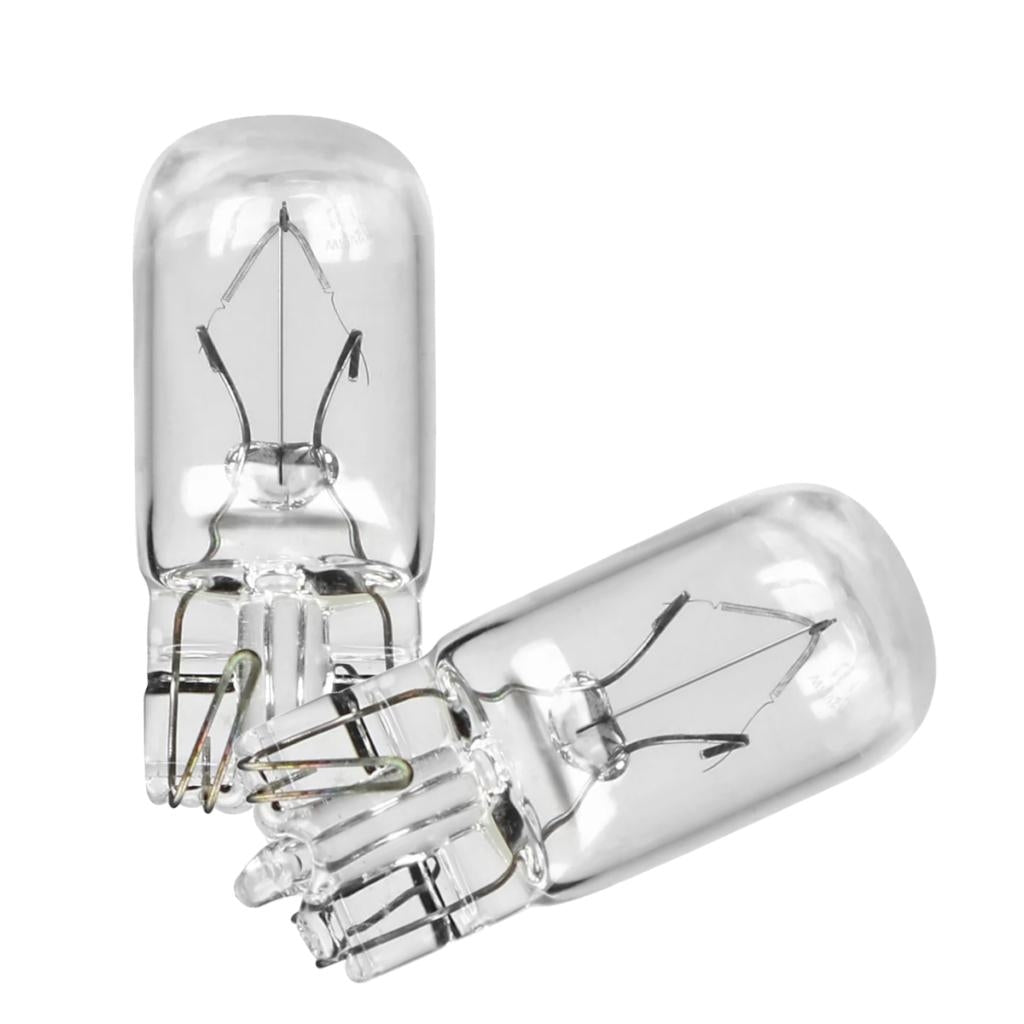 5 watt 12 volt T5 Wedge Base 2700K Warm White Halogen Light Bulb (2 Pack) 1
