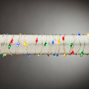 60" 30 Light Multi-Color Battery Operated LED Light String Set with Timer 1
