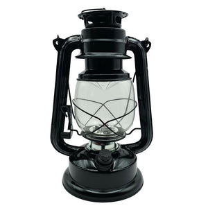 11.5" x 7" Black Metal 15 LED Hurricane Lantern 1