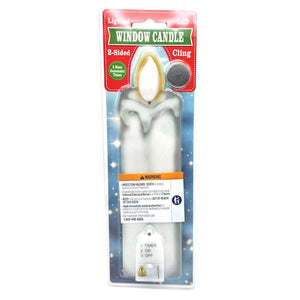 White LED Battery Operated Window Cling Candle 3