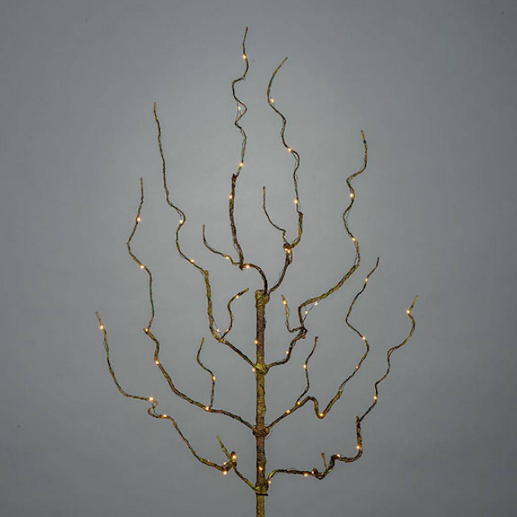 30" Artificial 60 Lights Brown Artificial Branch Battery Operated LED Lighted Branch with Timer 1
