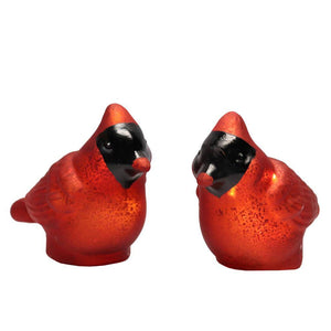 7.1" Red Battery Operated Lighted Cardinals (Set of 2) 1