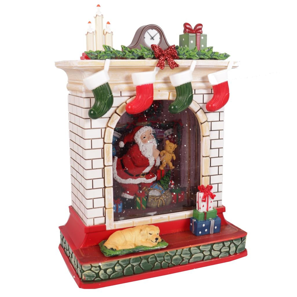 10.25" Fireplace LED Lighted Water Globe 1