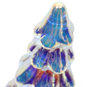 14" Iridescent Color Changing Twinkling Battery Operated Lighted Tree (Set of 3) 4