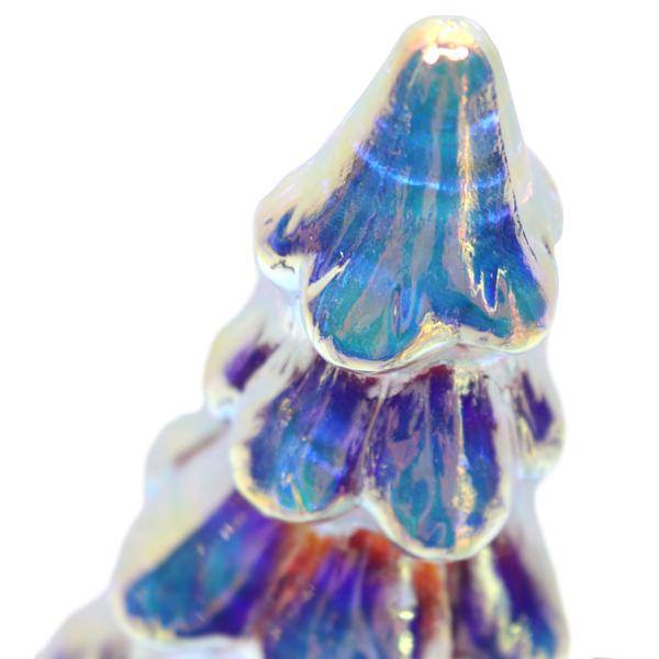14" Iridescent Color Changing Twinkling Battery Operated Lighted Tree (Set of 3) 4