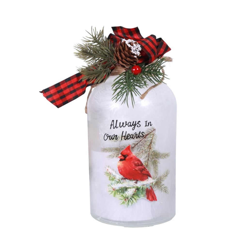 7.9" Battery Operated Cardinal Holiday Luminary 1