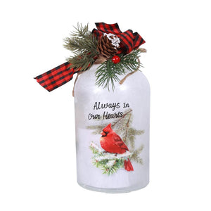 7.9" Battery Operated Cardinal Holiday Luminary 1