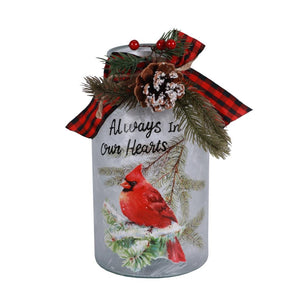 9.8" Battery Operated Cardinal Holiday Luminary 1