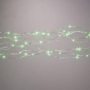 6' 120 Light Silver Wire Green Multi-Function Micro LED Spray 1