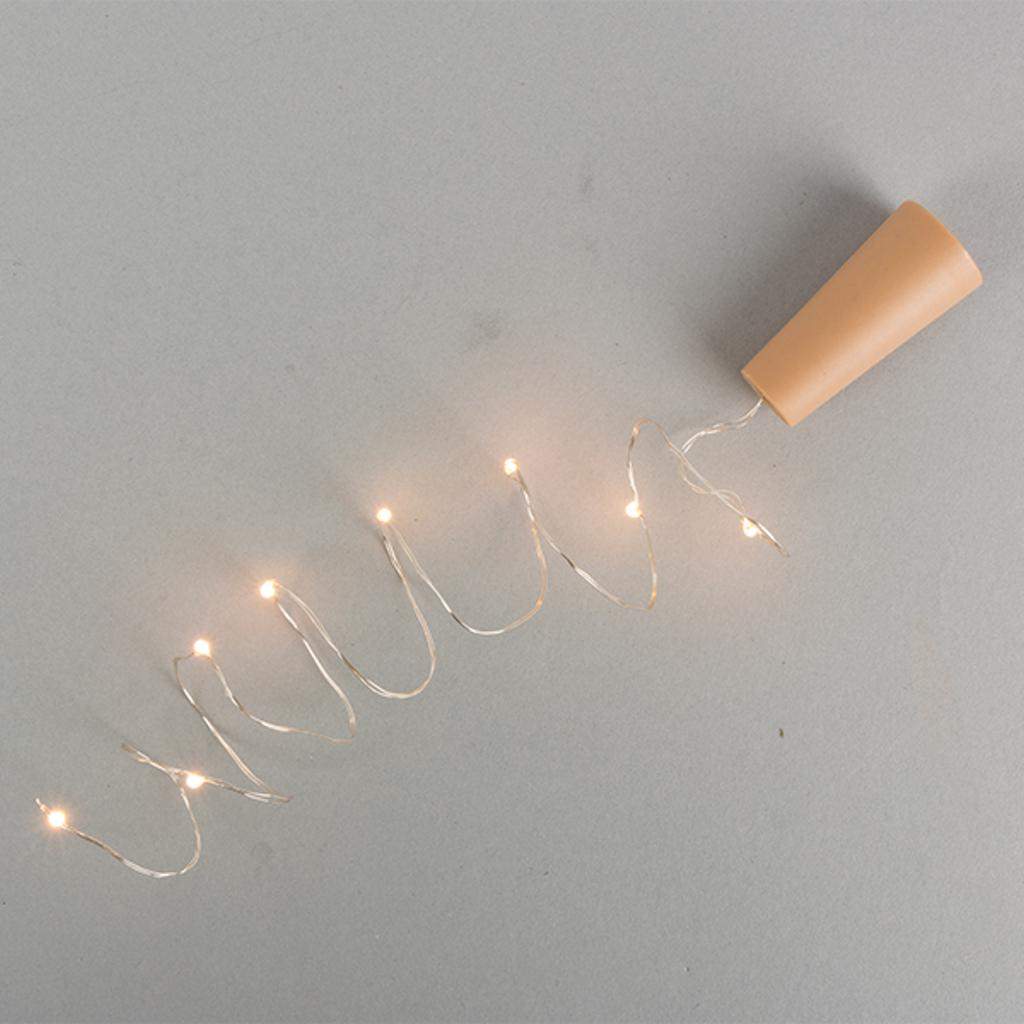 30" Brown Battery Operated LED Wine Bottle Stopper 1