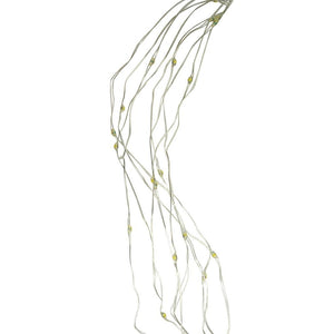 200 Light 6' Silver Wire Warm White Electric LED Micro Miniature String 1