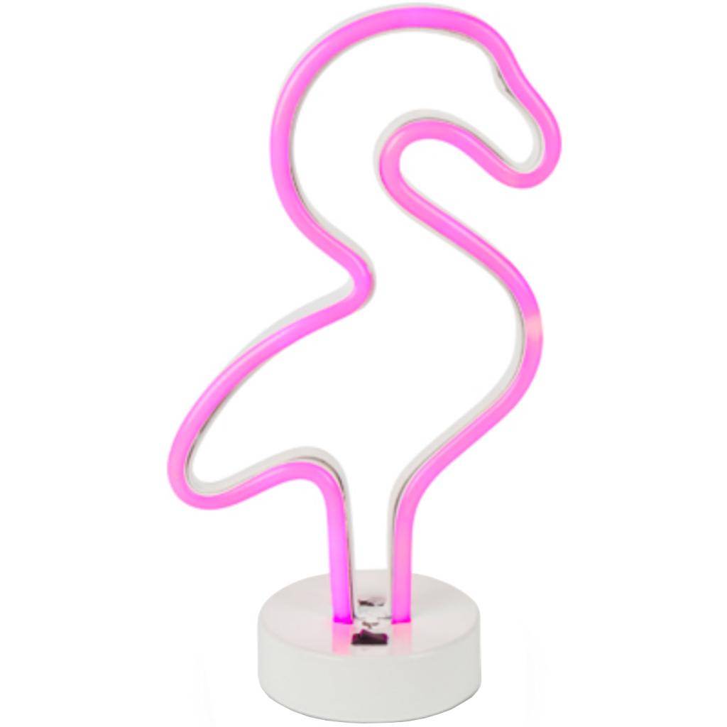 12.2" Neon Lighted Pink LED Flamingo 1