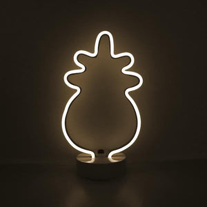 11.8" Neon Lighted Warm White LED Pineapple 2