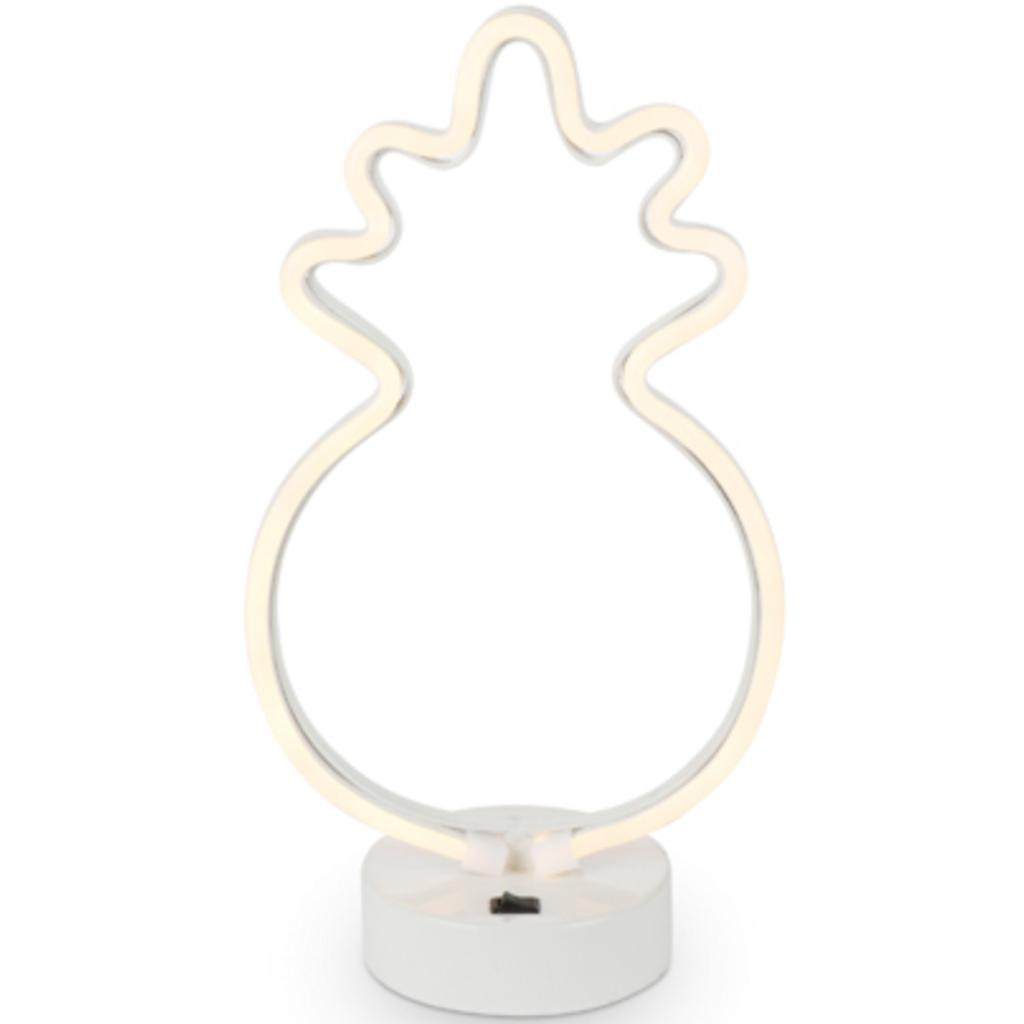 11.8" Neon Lighted Warm White LED Pineapple 1