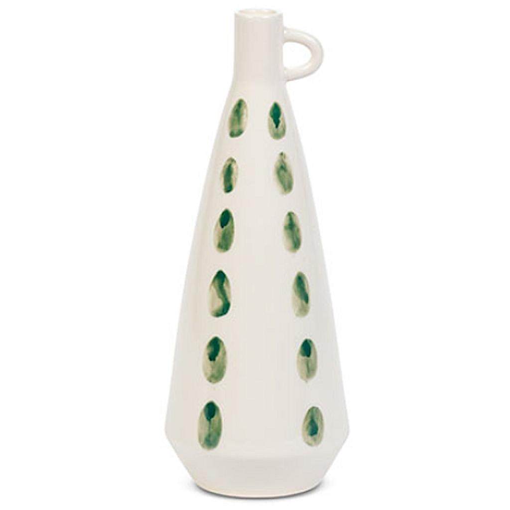 12.2" White Stoneware Vase 1