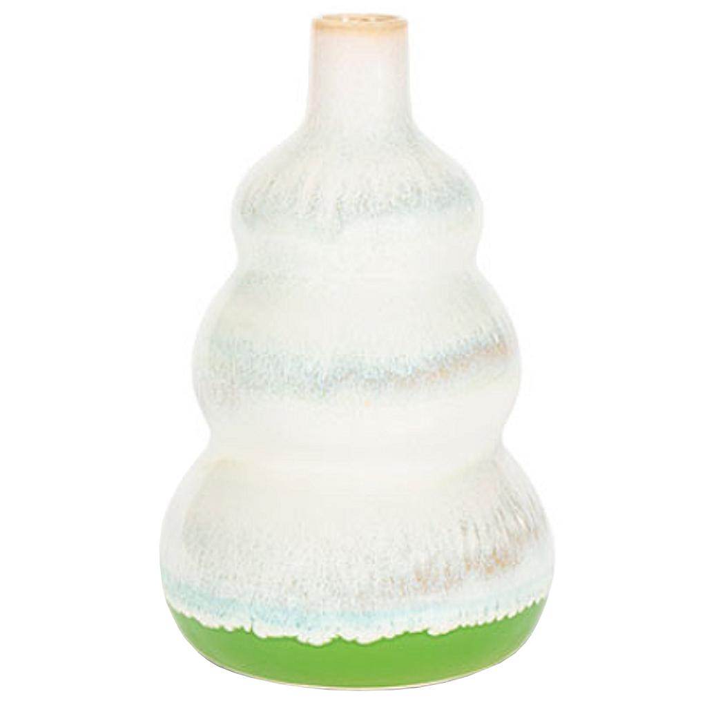 7.9" White Stoneware Vase 1