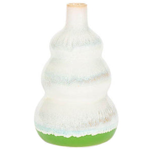 7.9" White Stoneware Vase 1