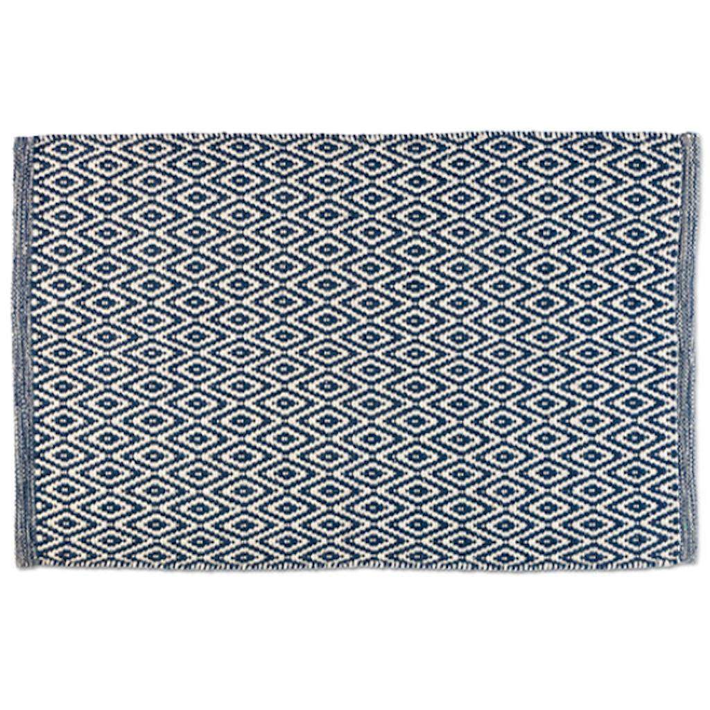 24" Blue and Ivory Rug 1