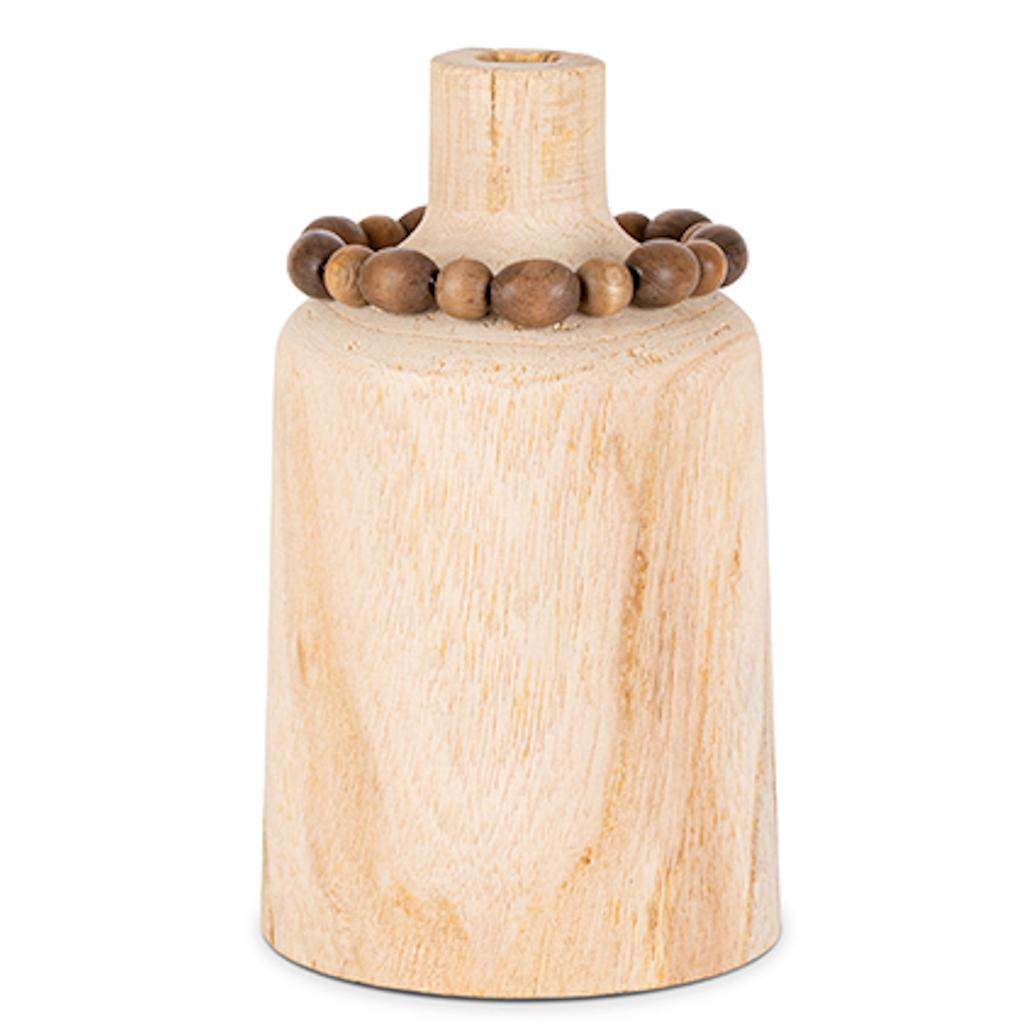 9.45" Natural Wood Vase 1