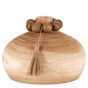 6.7" Natural Wood Vase 1