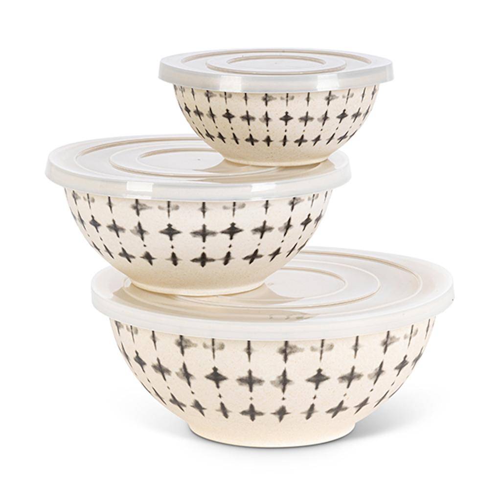 Black and White Fade Design Bowls (Set of 3) 1