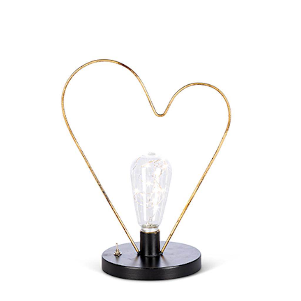 12.4" Heart Shaped Warm White LED Pineapple 1