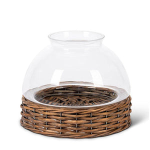 8.6" Glass Candle Holder 1