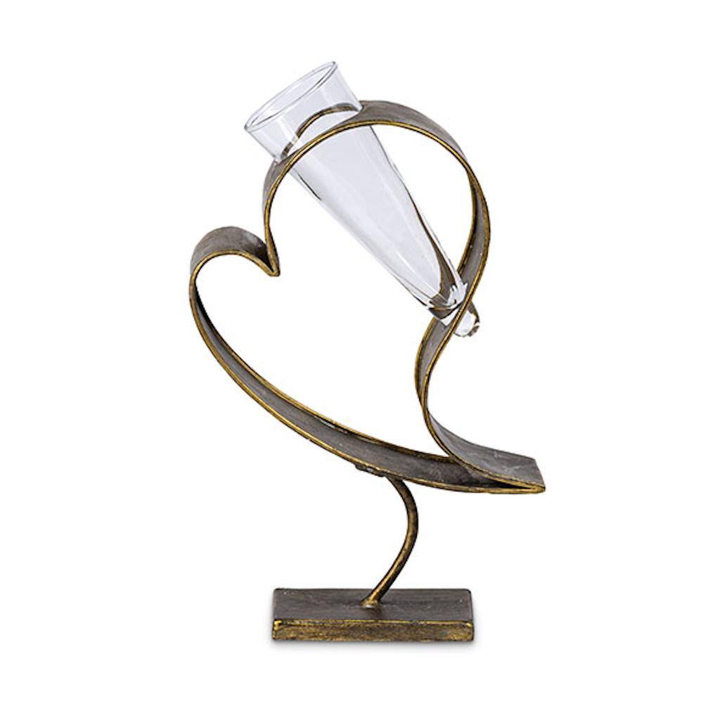 11.4" Glass Candle Holder 1