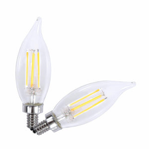 5 watt 120 volt Candelabra Screw Base 2700K Warm White Clear Dimmable LED 1
