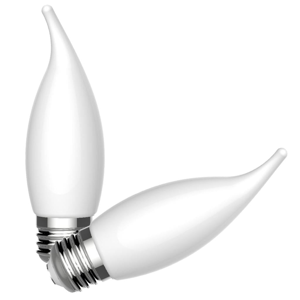 2.5 watt 120 volt Medium Screw Base 2700K Warm White CA Style Frosted Dimmable LEDs 1