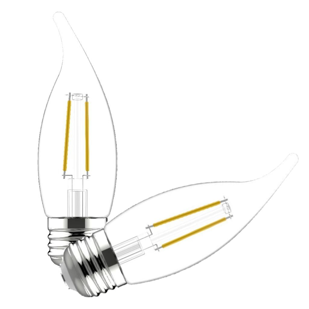 3.5 watt 120 volt Medium Screw Base 2700K Warm White CA Style Dimmable LEDs 1