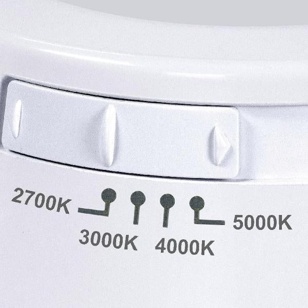 6" 8 Watt 120 volt Medium Screw Base CCT Selectable White Dimmable Flood LED Retrofit Kit (4 Pack) 3
