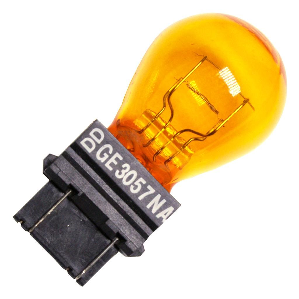 27 watt 12.8 volt S8 Plastic Wedge Base Amber #3057NA 1