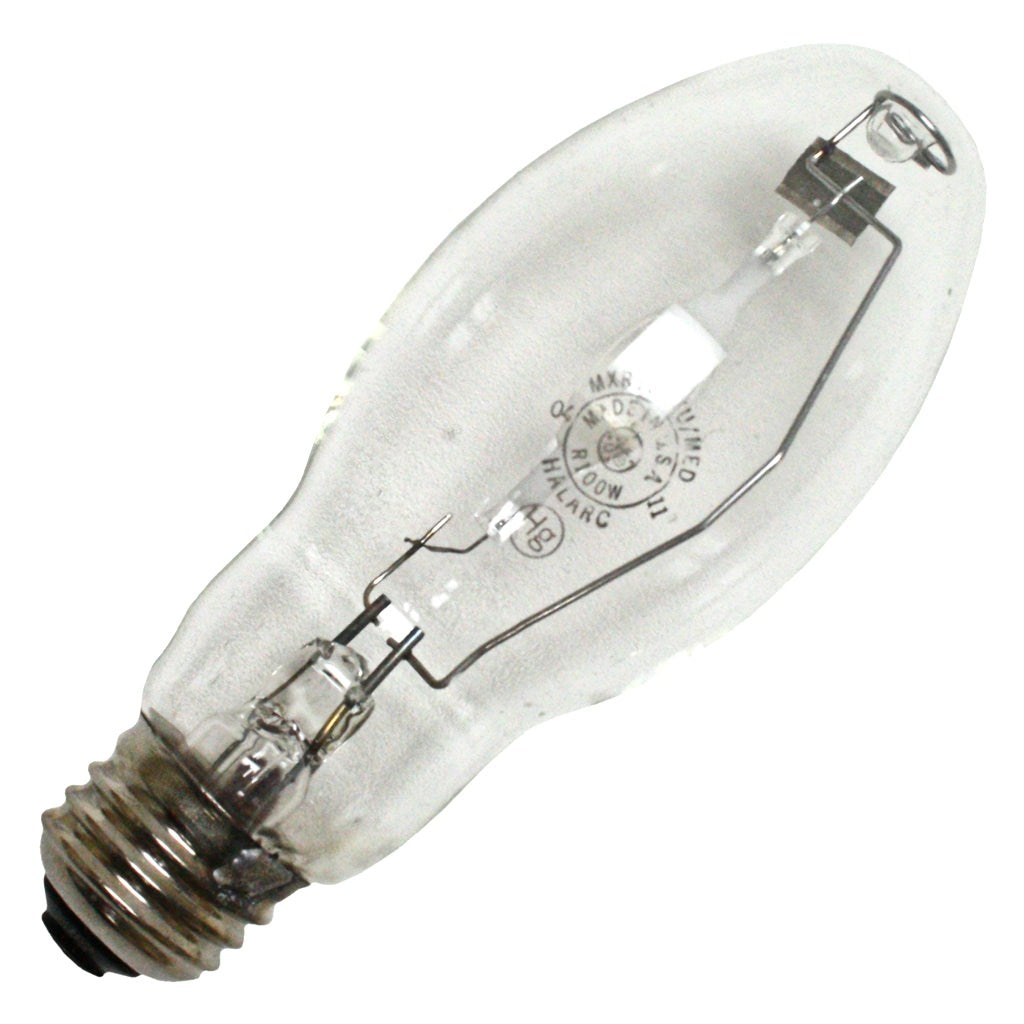 100 watt BD17 Medium Screw Base 3200K Natural White Clear Metal Halide 1