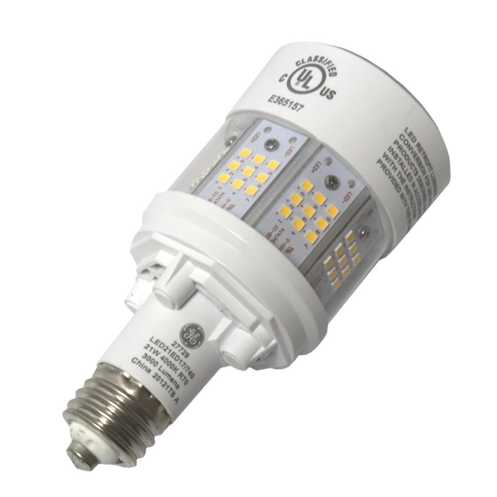 21 watt 120/277 volt Corn Cob Medium Screw Base 4000K Cool White LED 1